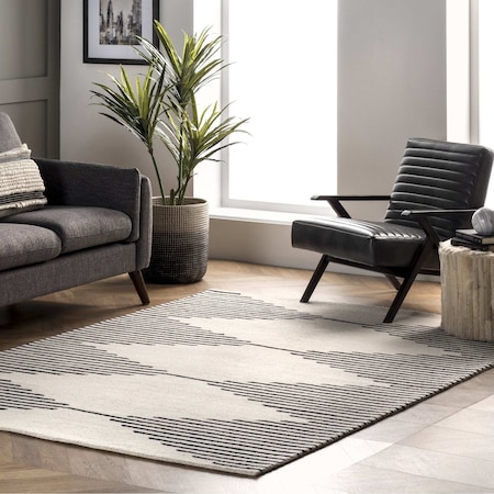 Nuloom Flynn Handmade Contemporary Wool Area Rug 9ft x 12ft MTTE01A-9012